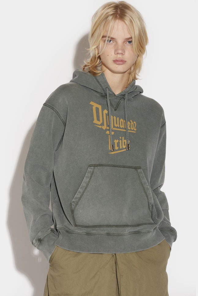 dsquared2_iconic_d2tribe_cool_hoodie.jpg Dsquared2 Iconic D2Tribe Cool Hoodie - Image 1