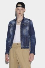 Dsquared2 Iconic Dan Jean Jacket BLUE D2 BLUE