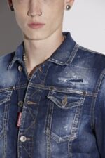 Dsquared2 Iconic Dan Jean Jacket BLUE D2 BLUE - Image 5
