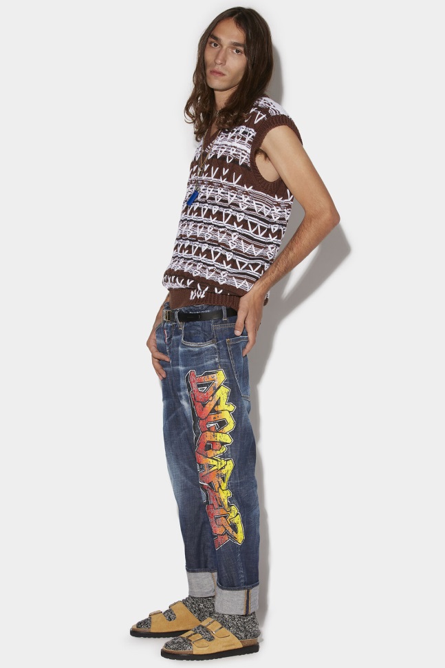 dsquared2_iconic_dark_clean_wash_big_brother_jeans.jpg Dsquared2 Iconic Dark Clean Wash Big Brother Jeans - Image 1