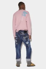 Dsquared2 Iconic Dark Graffiti Wash Big Brother Jeans - Image 2