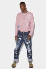 Dsquared2 Iconic Dark Graffiti Wash Big Brother Jeans - Image 3