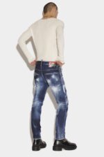 Dsquared2 Iconic Dark London Calling Wash Skater Jeans - Image 2