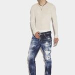 Dsquared2 Iconic Dark London Calling Wash Skater Jeans