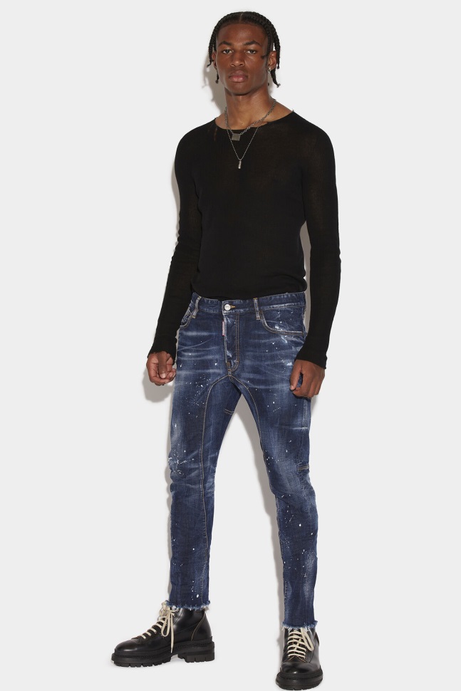 dsquared2_iconic_dark_milky_way_wash_tidy_biker_jeans.jpg Dsquared2 Iconic Dark Milky Way Wash Tidy Biker Jeans - Image 1