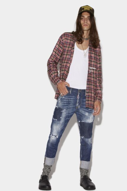 Dsquared2 Iconic Dark Reveal Wash Sailor Jeans