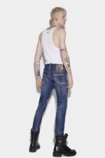Dsquared2 Iconic Dark Reveal Wash Sexy Twist Jeans - Image 2