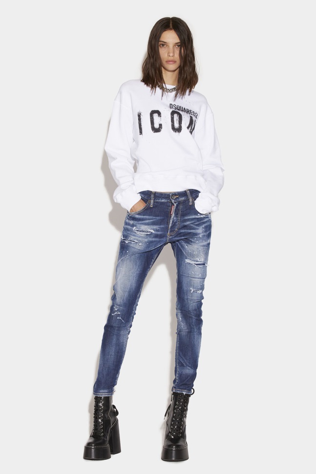 dsquared2_iconic_dark_ripped_blue_wash_skinny_dan_jeans.jpg Dsquared2 Iconic Dark Ripped Blue Wash Skinny Dan Jeans - Image 1