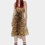 Dsquared2 Iconic Deep-V Longuette Dress FANTASY D2 FANTASY