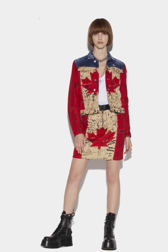 dsquared2_iconic_doodle_flag_boy_jacket.jpg Dsquared2 Iconic Doodle Flag Boy Jacket - Image 1