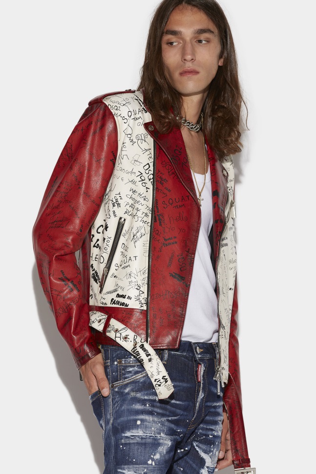 dsquared2_iconic_doodle_flag_kiodo.jpg Dsquared2 Iconic Doodle Flag Kiodo - Image 1