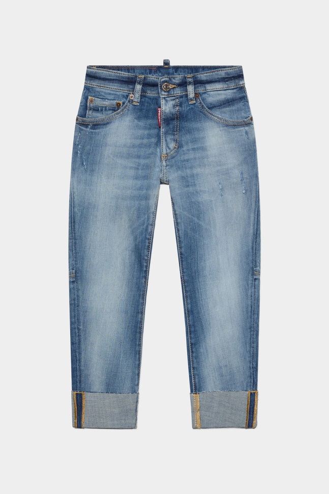 dsquared2_iconic_ds2_kids_denim_jeans_blue_denim.jpg Dsquared2 Iconic DS2 Kids Denim Jeans BLUE DENIM - Image 1
