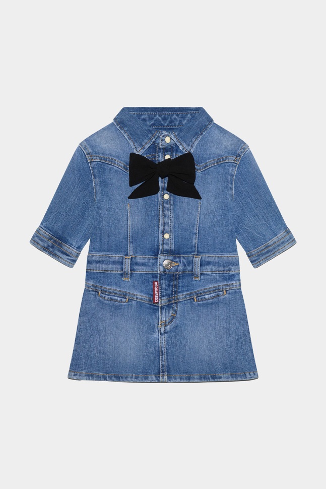 dsquared2_iconic_ds2_kids_dress_blue.jpg Dsquared2 Iconic DS2 Kids Dress BLUE - Image 1