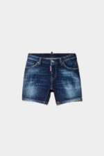 Dsquared2 Iconic DS2 Kids Shorts BLUE DENIM