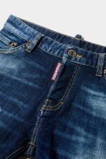 Dsquared2 Iconic DS2 Kids Shorts BLUE DENIM - Image 3