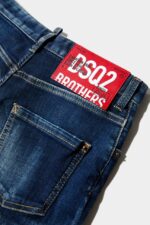 Dsquared2 Iconic DS2 Kids Shorts BLUE DENIM - Image 4