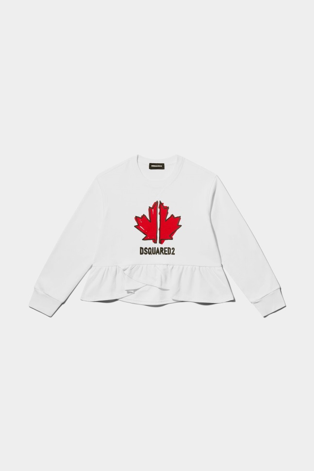 dsquared2_iconic_ds2_kids_sport_edtn_05_sweatshirt_white.jpg Dsquared2 Iconic DS2 Kids Sport Edtn.05 Sweatshirt White - Image 1