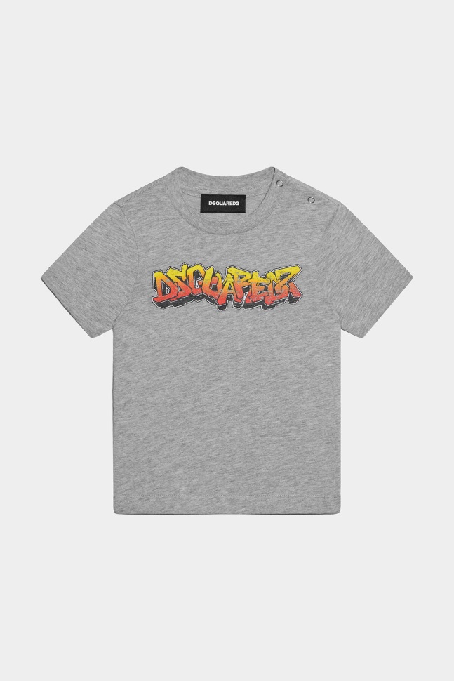 dsquared2_iconic_ds2_kids_t_shirt_grey.jpg Dsquared2 Iconic DS2 Kids T-Shirt GREY - Image 1