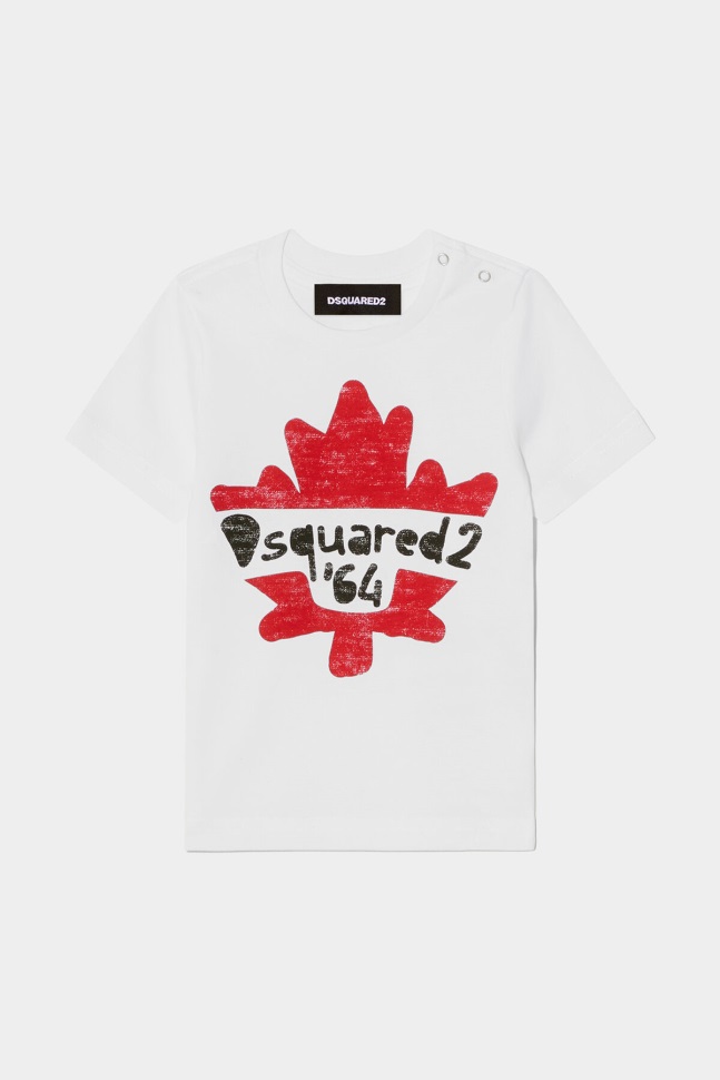 dsquared2_iconic_ds2_kids_t_shirt_white.jpg Dsquared2 Iconic DS2 Kids T-Shirt WHITE - Image 1