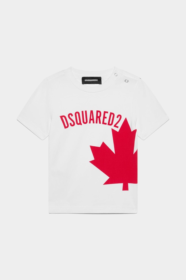 dsquared2_iconic_ds2_kids_white_t_shirt.jpg Dsquared2 Iconic DS2 Kids WHITE T-Shirt - Image 1