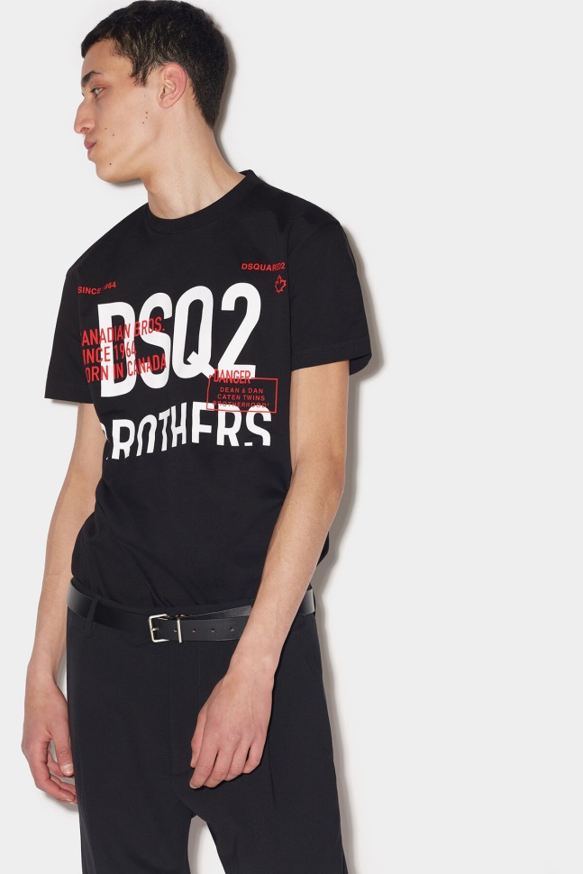 dsquared2_iconic_dsq2_bro_cool_t_shirt.jpg Dsquared2 Iconic Dsq2 Bro Cool T-Shirt - Image 1