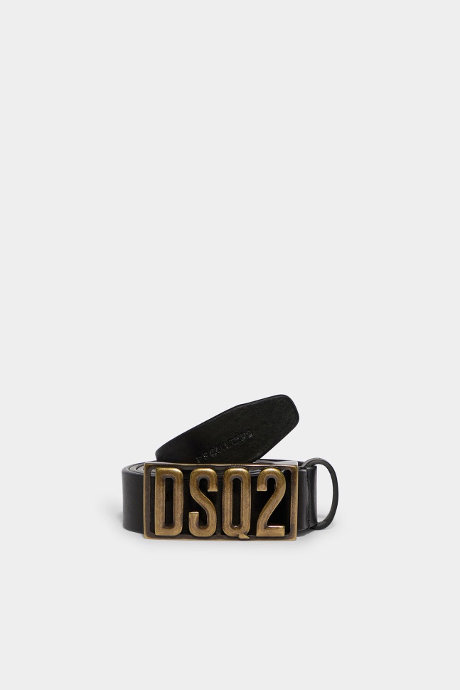 dsquared2_iconic_dsq2_plaque_belt.jpg Dsquared2 Iconic DSQ2 Plaque Belt - Image 1