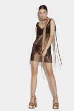 Dsquared2 Iconic Empire Mini Dress SANDAL WOOD/BLACK