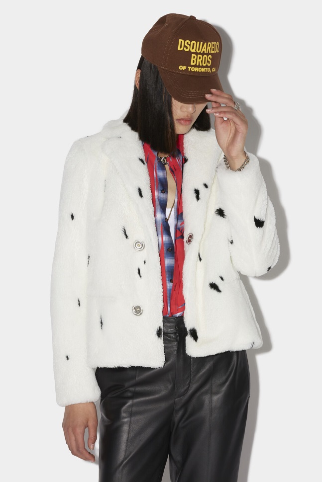 dsquared2_iconic_ermin_faux_jacket.jpg Dsquared2 Iconic Ermin Faux Jacket - Image 1