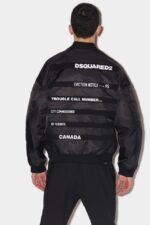 Dsquared2 Iconic Eviction Bomber WHITE/BLACK - Image 2