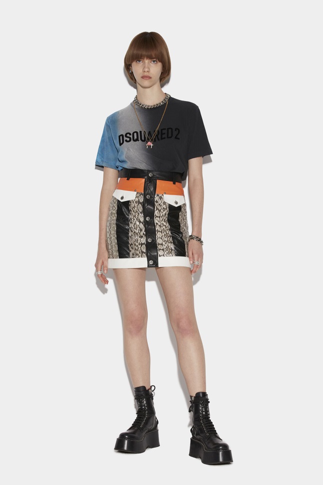 dsquared2_iconic_exotic_miniskirt.jpg Dsquared2 Iconic Exotic Miniskirt - Image 1