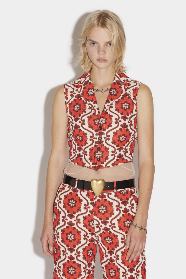 dsquared2_iconic_four_button_vest_shirt.jpg Dsquared2 Iconic Four Button Vest Shirt - Image 1