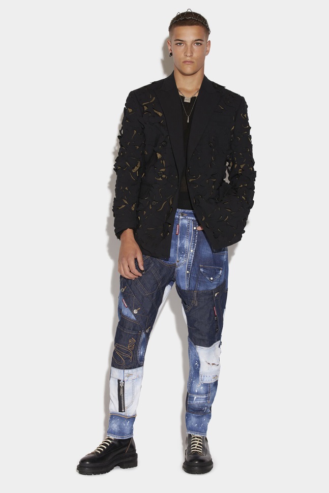 dsquared2_iconic_franken_combat_trousers.jpg Dsquared2 Iconic Franken Combat Trousers - Image 1
