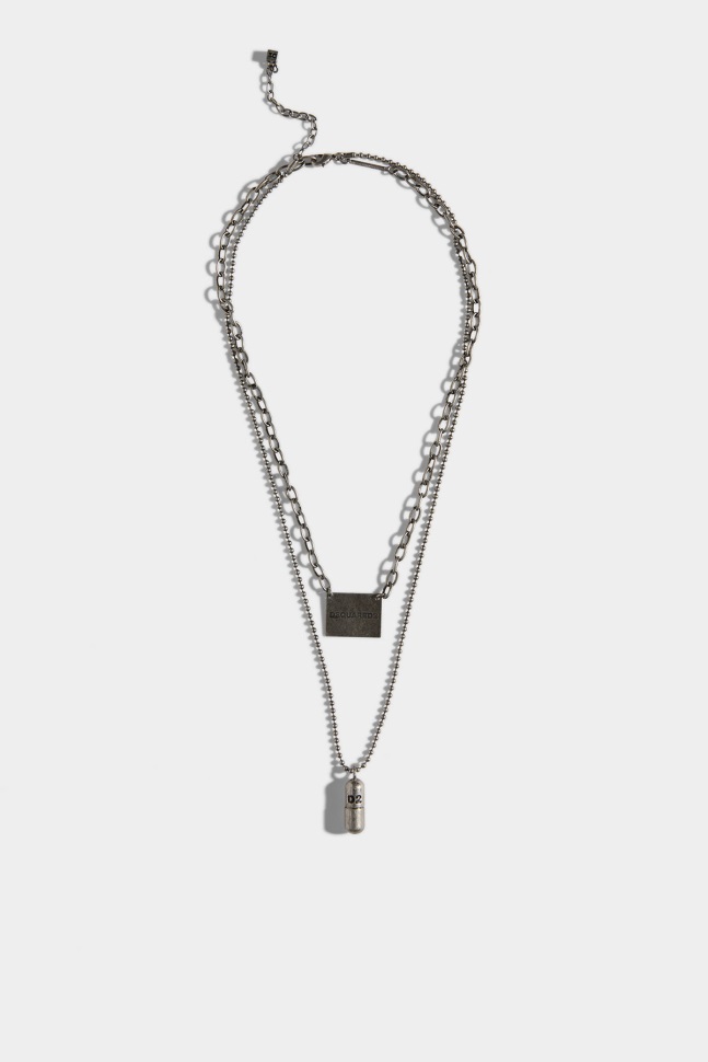 dsquared2_iconic_fruity_necklace_old_gold_old_palladium.jpg Dsquared2 Iconic Fruity Necklace OLD GOLD/OLD PALLADIUM - Image 1