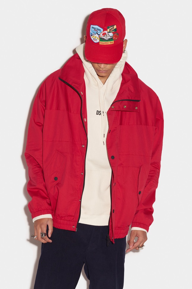dsquared2_iconic_full_zipped_bomber.jpg Dsquared2 Iconic Full Zipped Bomber - Image 1
