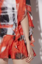 Dsquared2 Iconic Gathered Shirt Dress FANTASY - Image 4