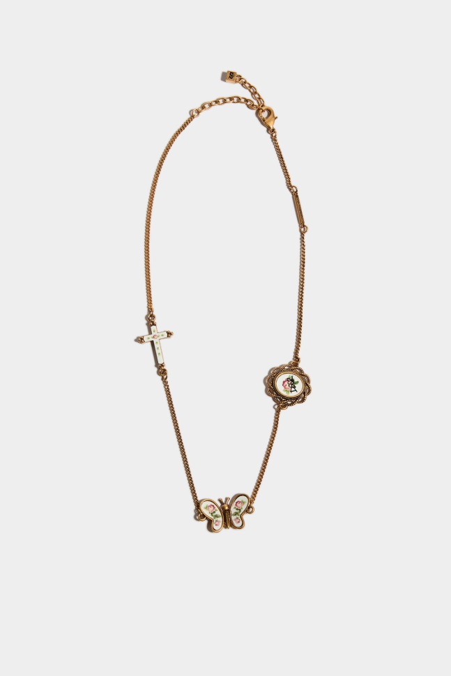 dsquared2_iconic_grannys_bunch_necklace_d2.jpg Dsquared2 Iconic Granny's Bunch Necklace D2 - Image 1