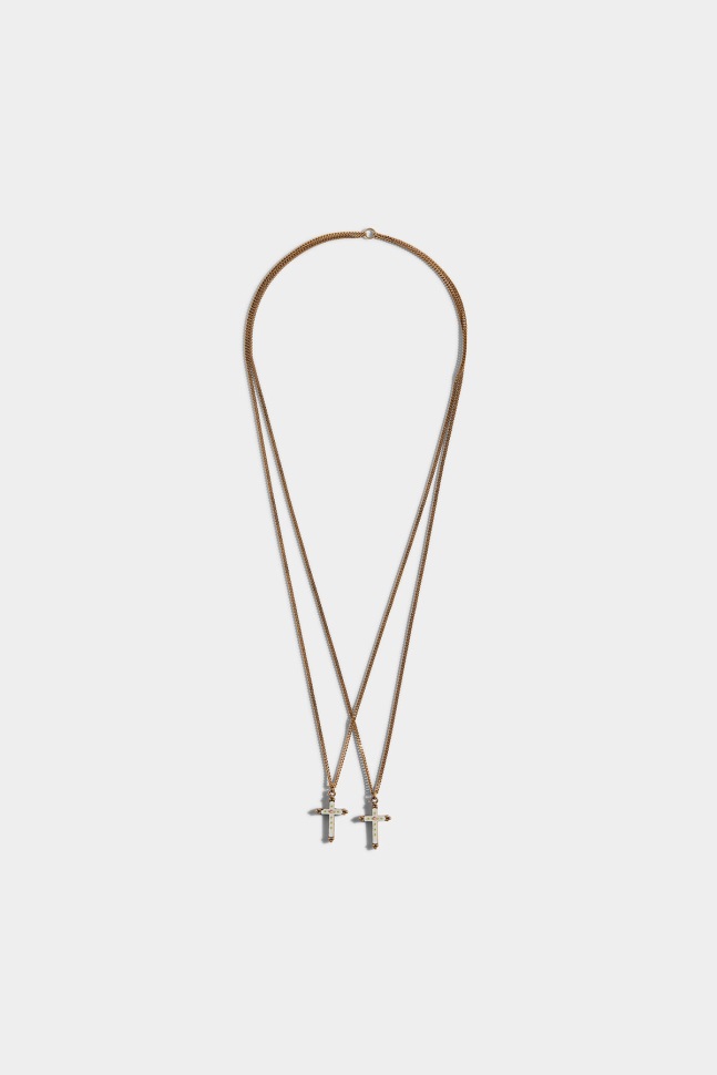 dsquared2_iconic_grannys_bunch_necklace_gold_d2.jpg Dsquared2 Iconic Granny's Bunch Necklace GOLD D2 - Image 1