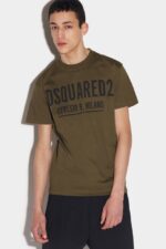 Dsquared2 Iconic GREEN Ceresio 9 Cool T-Shirt D2 WHITE