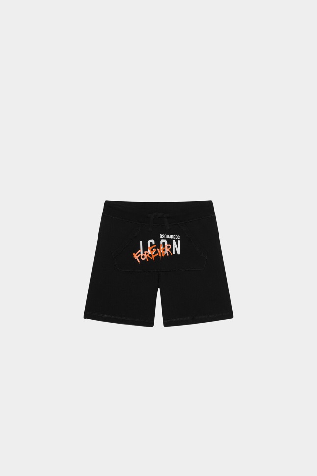 dsquared2_iconic_green_ds2_kids_icon_forever_sweatshorts.jpg Dsquared2 Iconic GREEN DS2 Kids Icon Forever Sweatshorts - Image 1