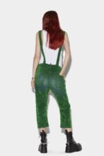 Dsquared2 Iconic GREEN/MILITARY GREEN Loose Dungarees - Image 2