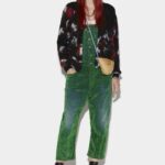 Dsquared2 Iconic GREEN/MILITARY GREEN Loose Dungarees