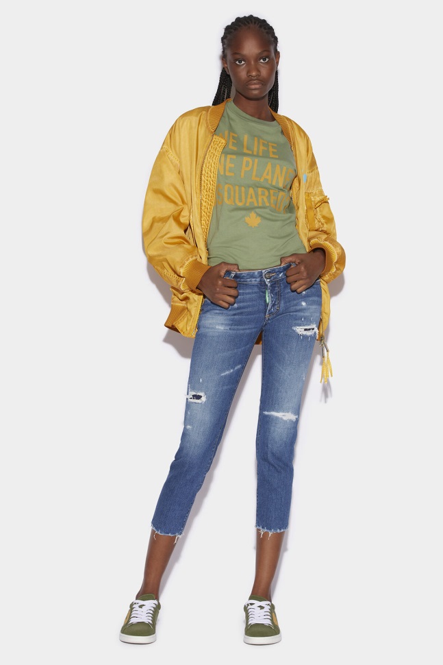 dsquared2_iconic_green_tab_partially_organic_cotton_jennifer_jeans.jpg Dsquared2 Iconic Green Tab Partially Organic Cotton Jennifer Jeans - Image 1