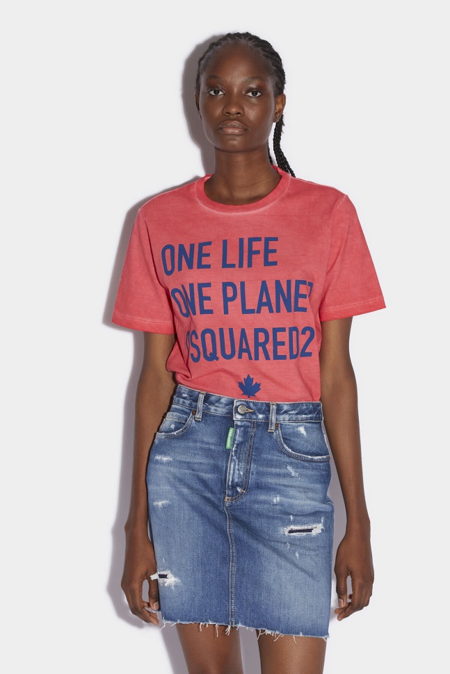 dsquared2_iconic_green_tab_partially_organic_cotton_mini_skirt.jpg Dsquared2 Iconic Green Tab Partially Organic Cotton Mini Skirt - Image 1