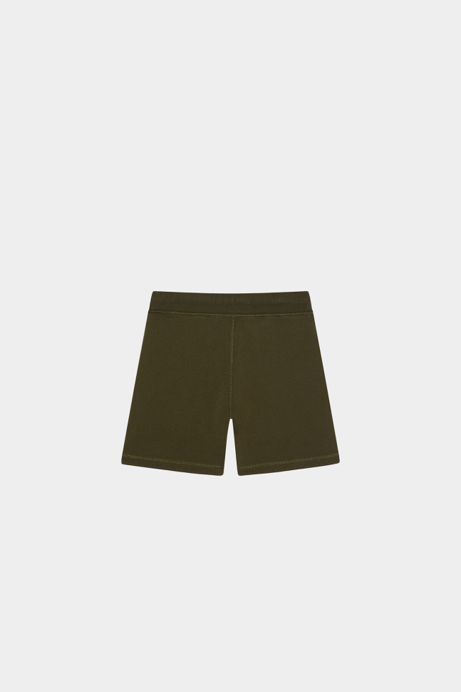 Dsquared2 Iconic GREEN/WHITE DS2 Kids Icon Forever Sweatshorts - Image 2