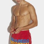 Dsquared2 Iconic Grunge Fairytale Midi Boxer D2 RED
