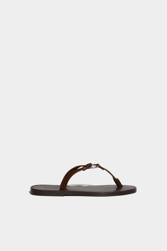 dsquared2_iconic_harness_sandals_d2_brown.jpg Dsquared2 Iconic Harness Sandals D2 BROWN - Image 1