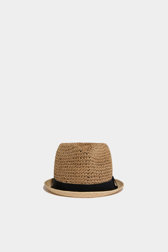 dsquared2_iconic_hat_tiude_hat_d2_natural.jpg Dsquared2 Iconic Hat-tiude Hat D2 NATURAL - Image 1