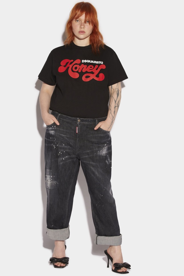 dsquared2_iconic_honey_black_wash_curvy_baggy_jeans.jpg Dsquared2 Iconic Honey Black Wash Curvy Baggy Jeans - Image 1