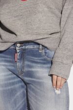 Dsquared2 Iconic Honey Medium Wash Cropped Twiggy Jean - Image 3
