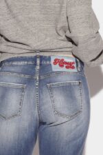 Dsquared2 Iconic Honey Medium Wash Cropped Twiggy Jean - Image 4